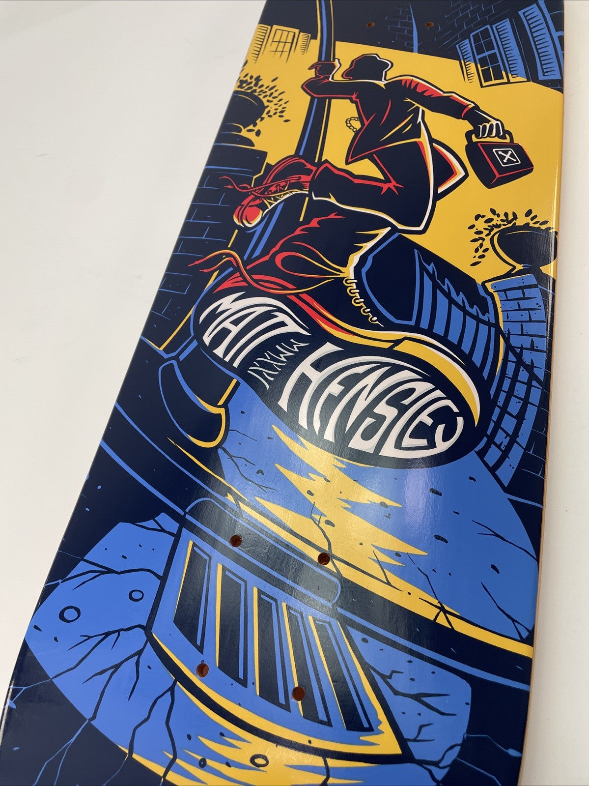 Matt Hensley H-STREET Vista Pole Swinger Skateboard Deck Signed 32" x 9"