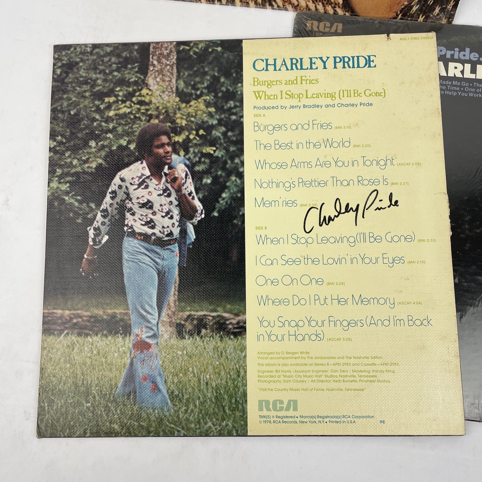 3 x CHARLIE PRIDE LP Record Lot Amazing Pride, Burgers and Fries, Songs of Pride