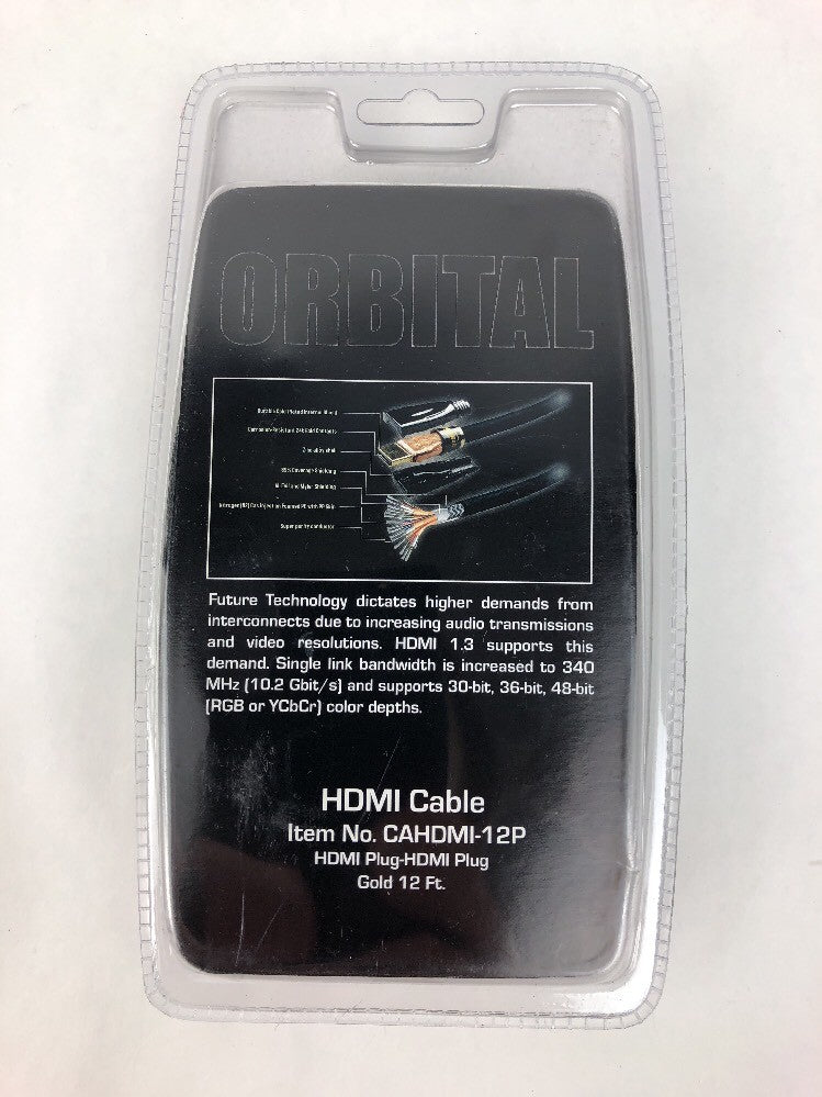 Orbital Premium Gold Series 12Ft feet HDMI CABLE BLURAY PS3 xbox 1080P HDTV