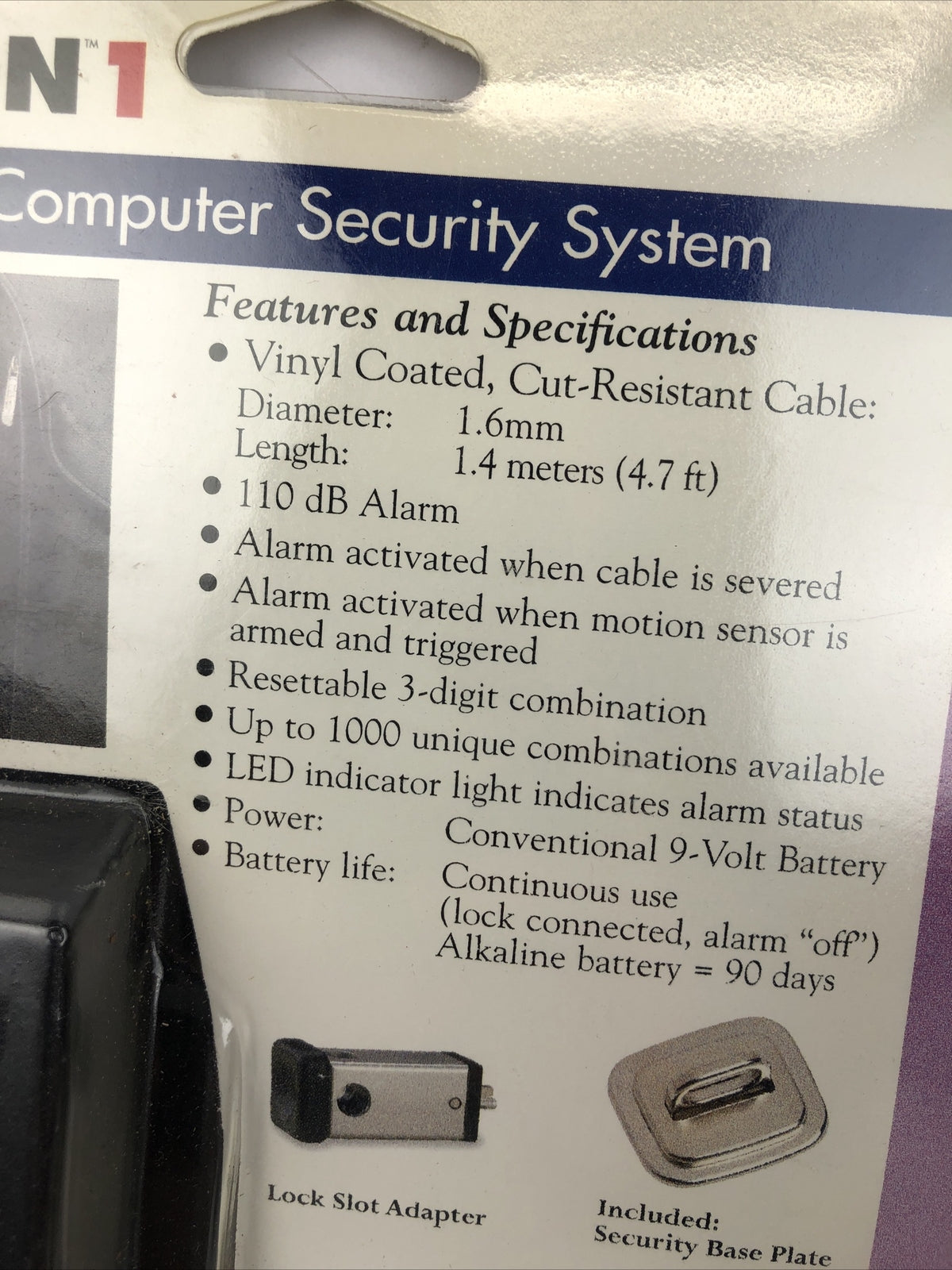 Targus Defcon 1 Notebook Computer Security System #PA400U Brand New & Sealed