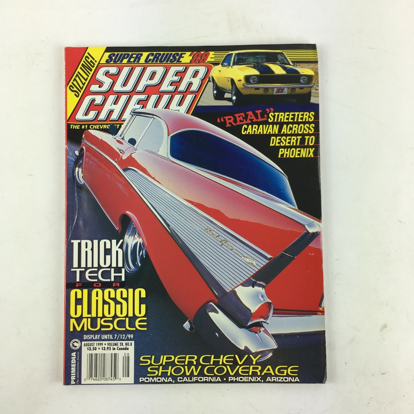 August 1999 Vol 28 Super Chevy Magazine Trick Tech For Classic Muscle Cruise '99