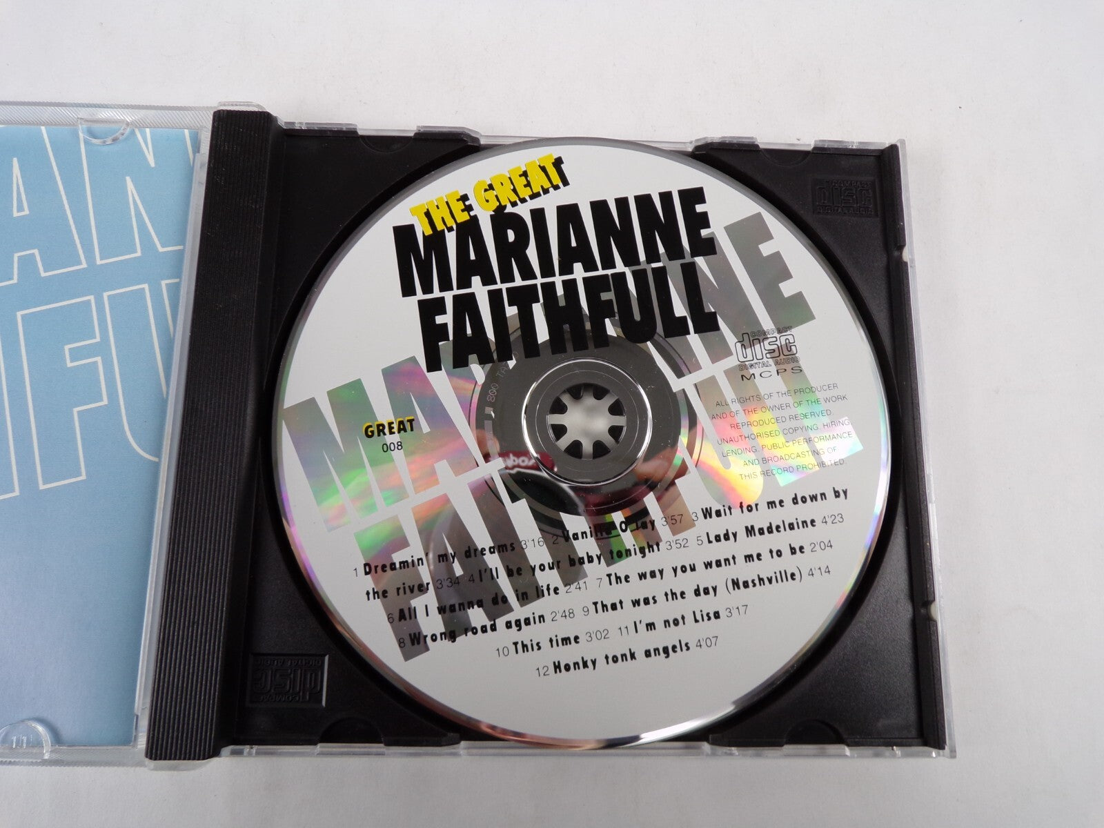 The Great Marianne Faithfull Vanilla O lay The Way You Want Me To Be CD#55
