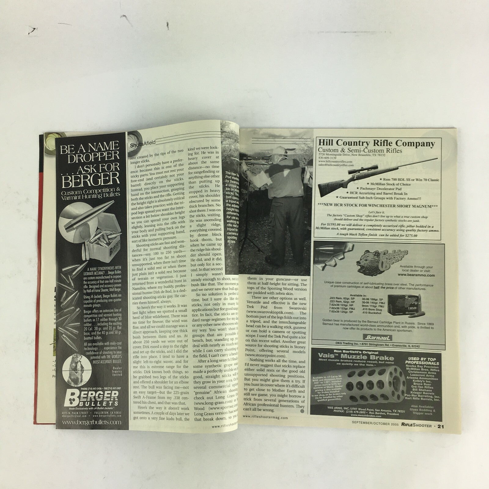 October 2005 Rifle Shooter Magazine Socom 16 Urban Entry Carbine Your .270?