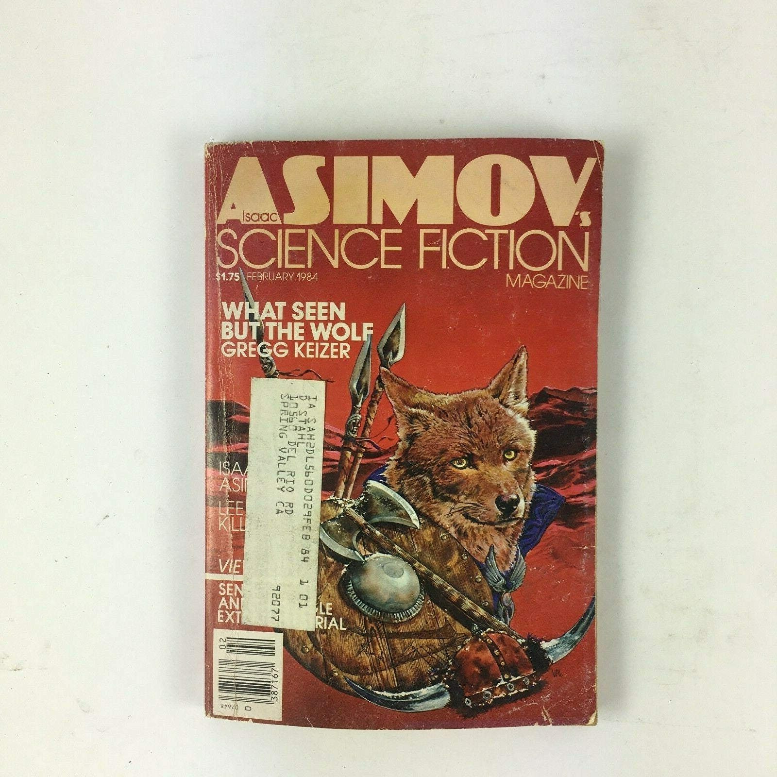 February 1984 Isaac Asimov's Science Fiction Magazine What at Seen but the Wole