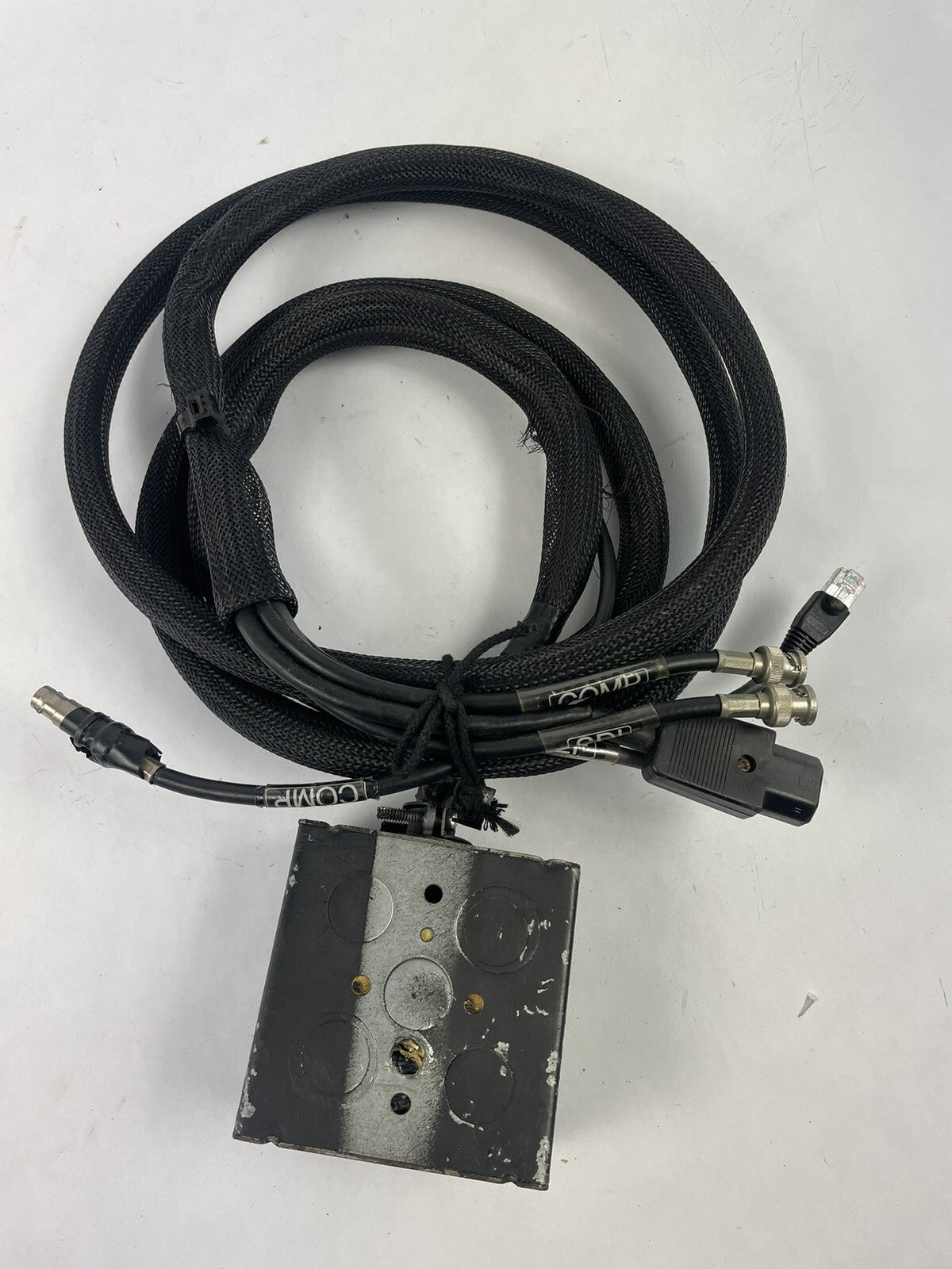 Breakout box Audio Snake 4 inputs Neutrik powerCON 20A EtherCon RJ45 BNC #A