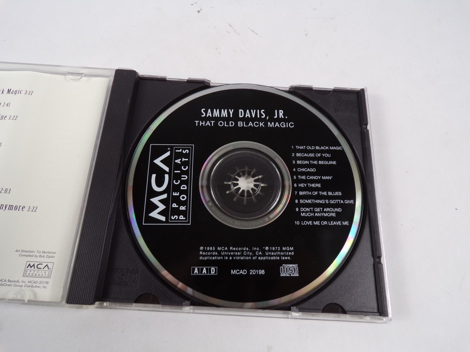 Sammy Davis, Jr That Old Black MagicLove Me Or Leave Me Hey There Chicago CD#39