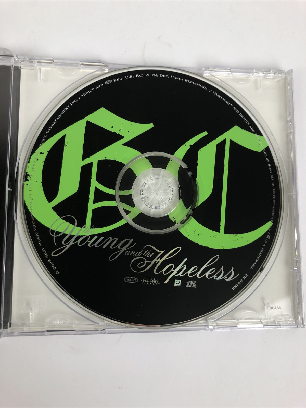 Good Charlotte : The Young and the Hopeless Digital Audio CD Epic MINT Disc #56