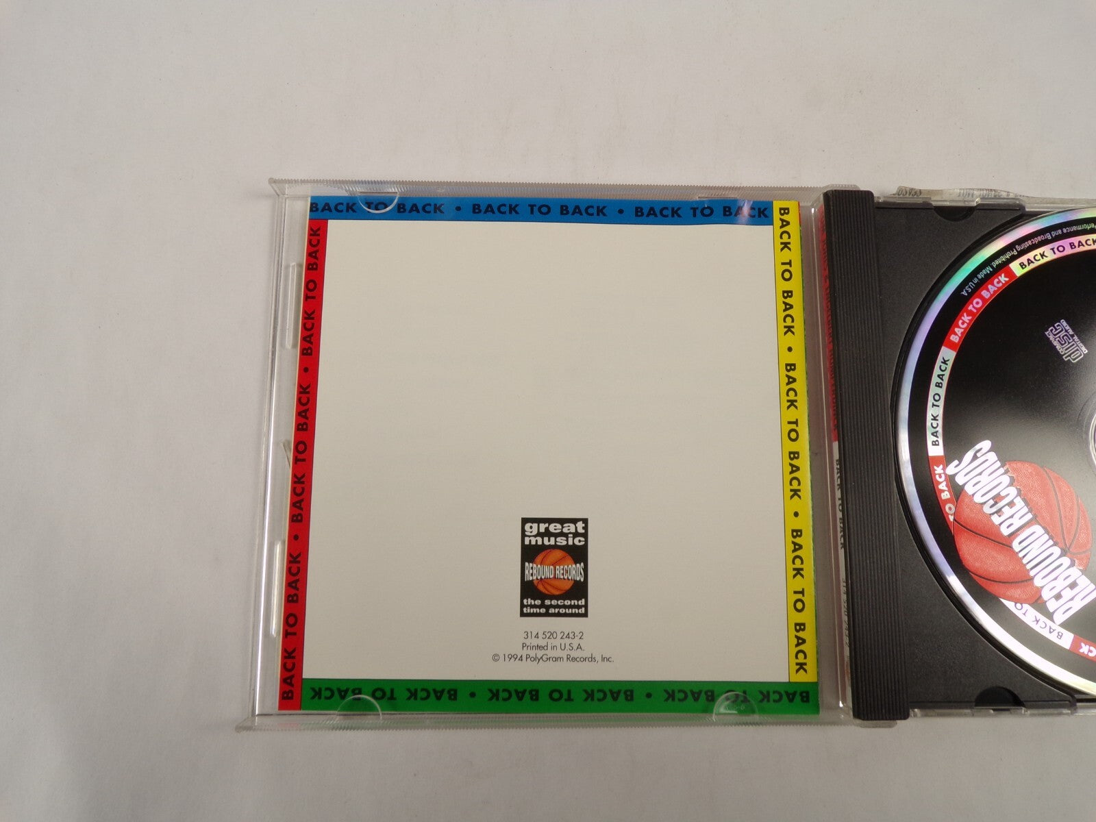 Tom Jones & Engelbert Humperdinck Back To Back Not Responsible CD#54