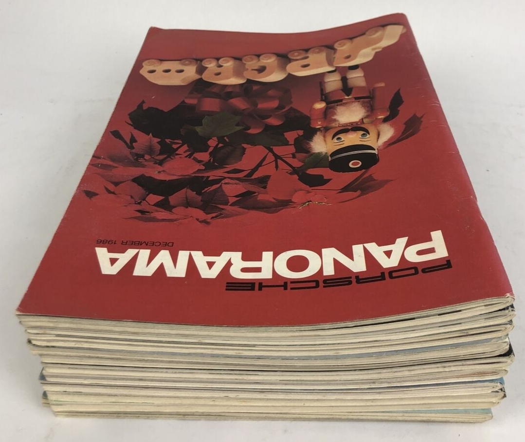 Porsche Panorama Magazine - 1986 Complete Set 30th Anniversary 12 issue -  RARE