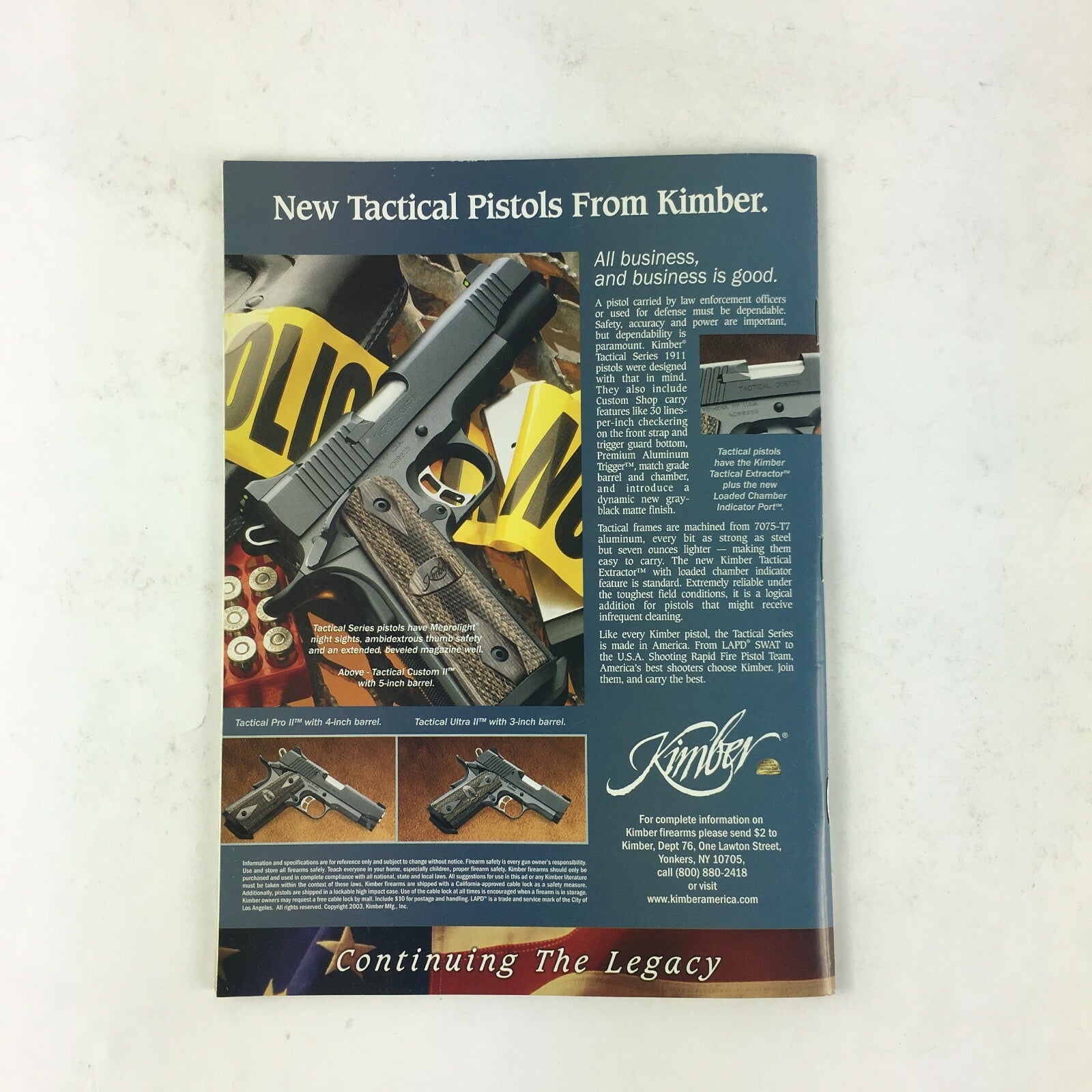 April 2004 American Rifleman Magazine Pratical to Tactical Barrett's M82A1