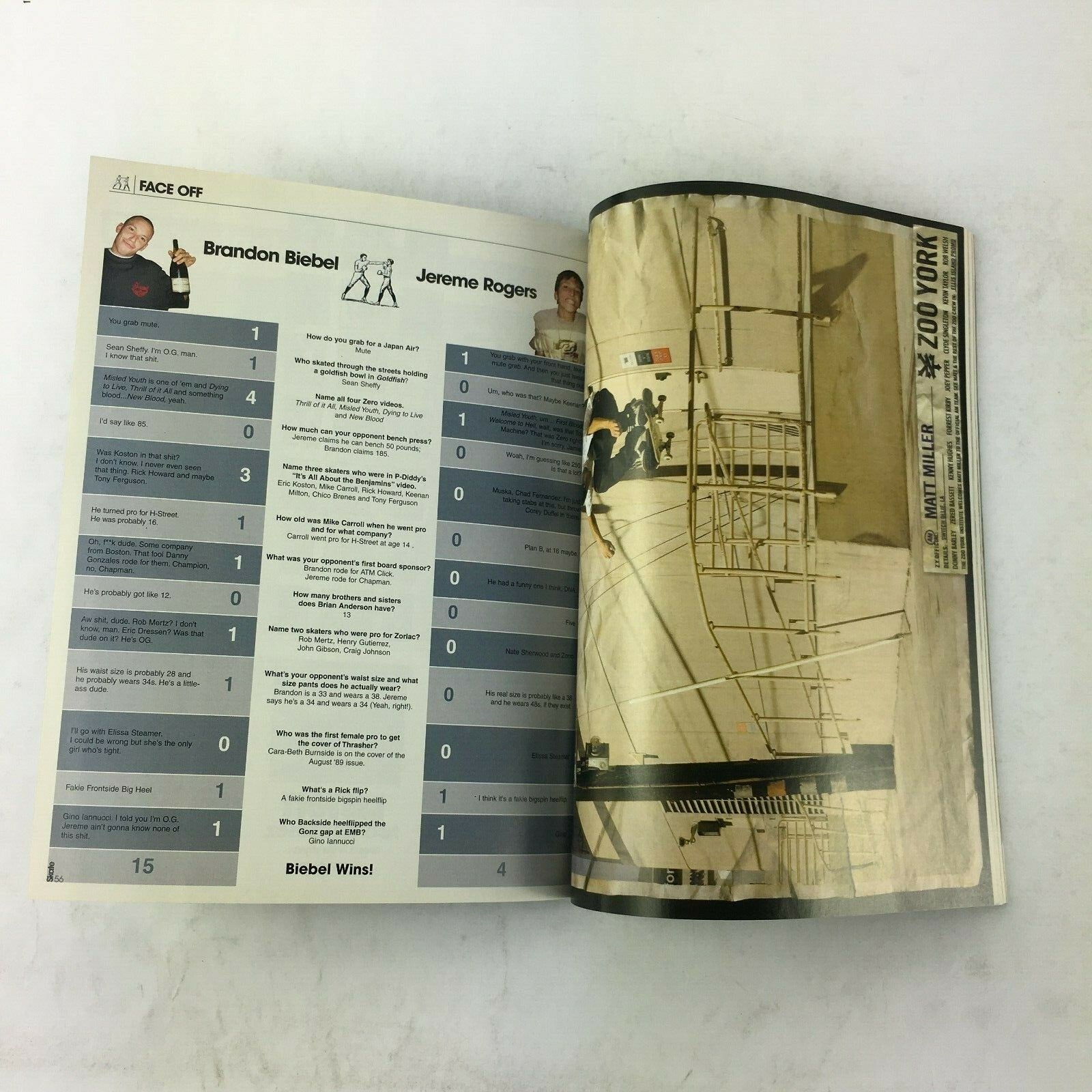 December 2005 Skateboarder Magazine Bob Burnquist Habitat Cairo Foster