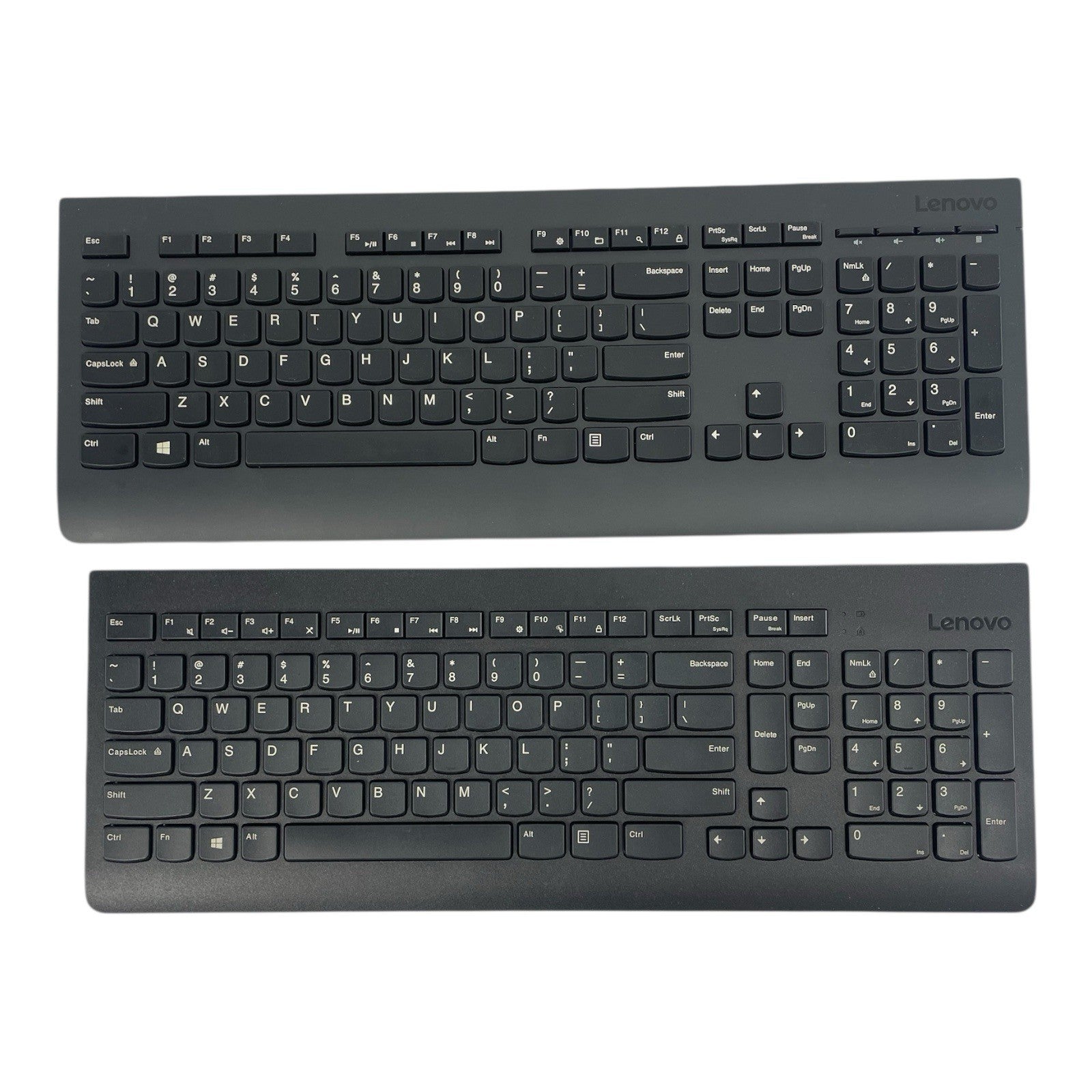 Lot of 2: LENOVO WIRELESS KEYBOARD KBRFBD71 AND KBRFBU71 No Dongle