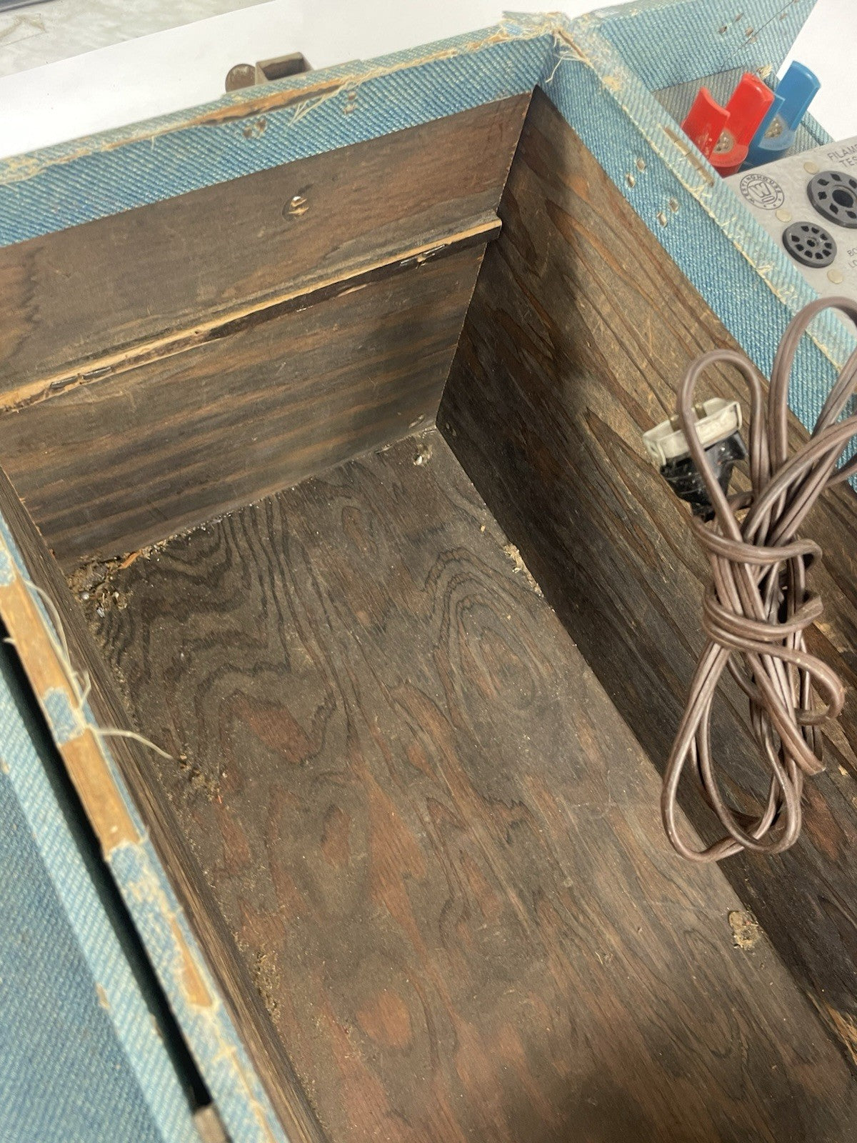 Vintage Westinghouse Tube TV Radio Service Repairman Toolbox Carrying Case