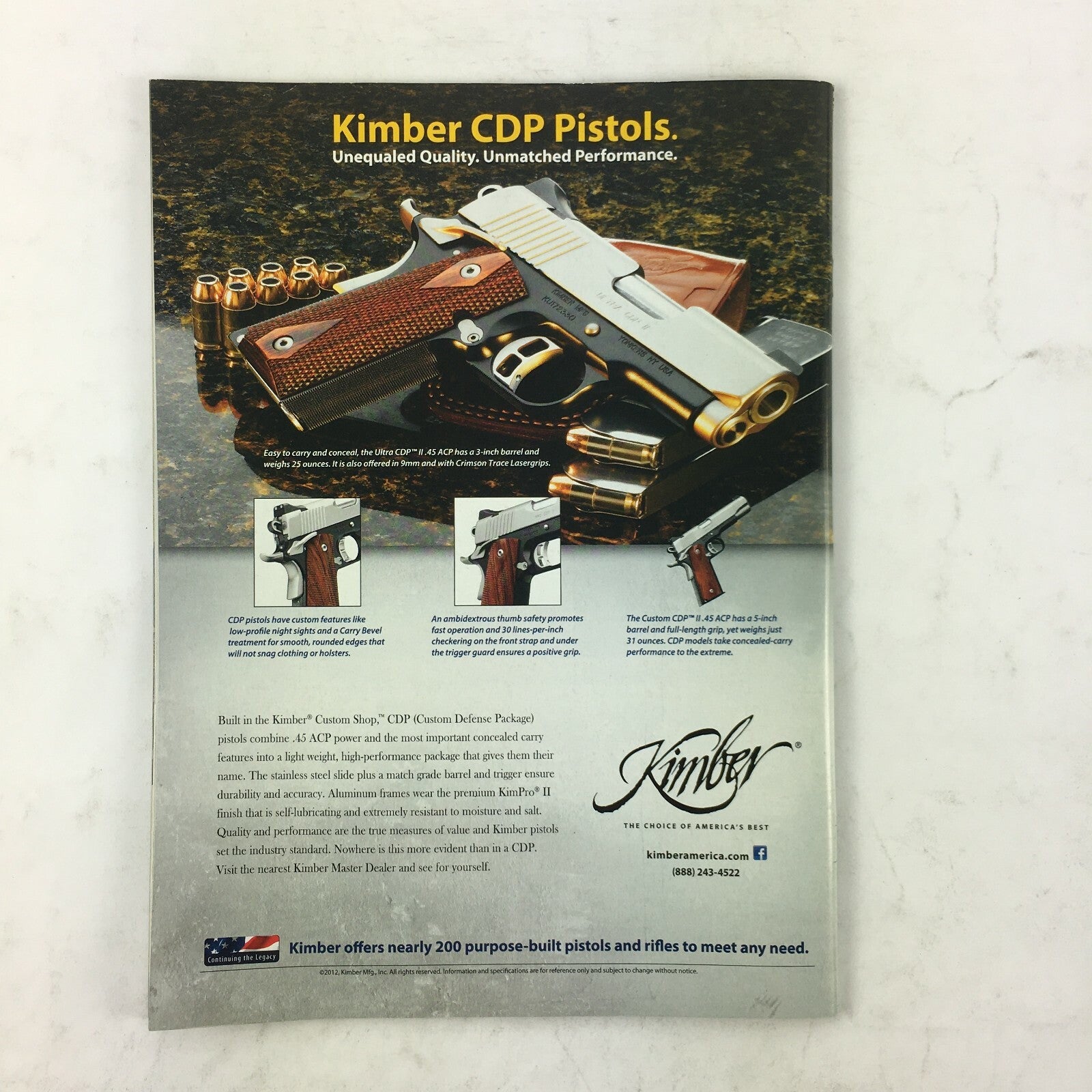 January 2015 American Rifleman Magazine Fabrique Nationale Savage Package Rifles