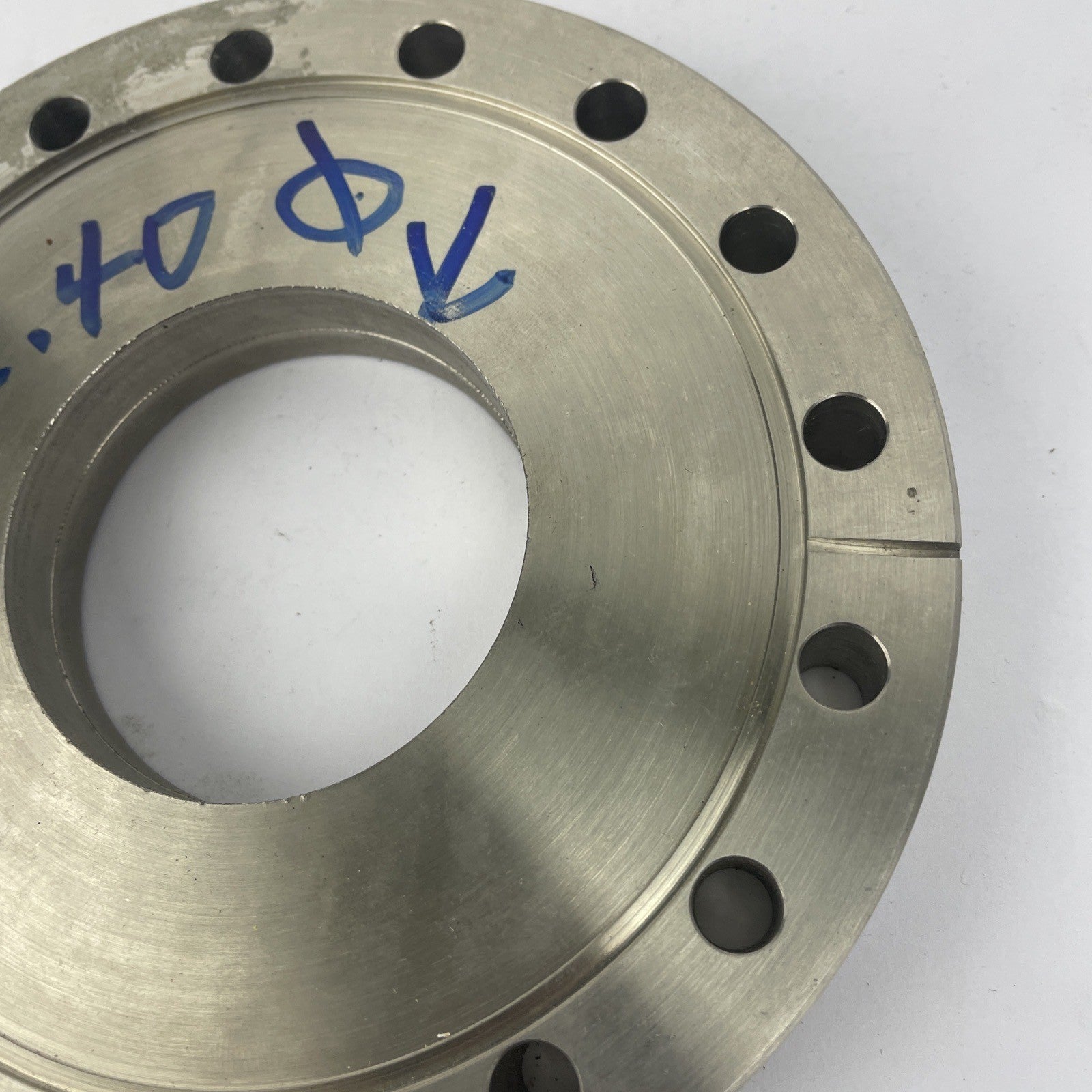 NOS O.D. 6", I.D. 2.4" Double Sided CFF Vacuum Conflat Flange - Made in the USA