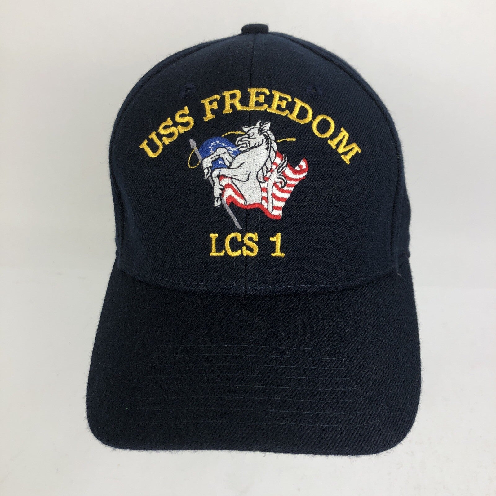 USS FREEDOM LCS 1 " The Corps " USA Made Navy Blue Baseball Cap Adjustable LOOK
