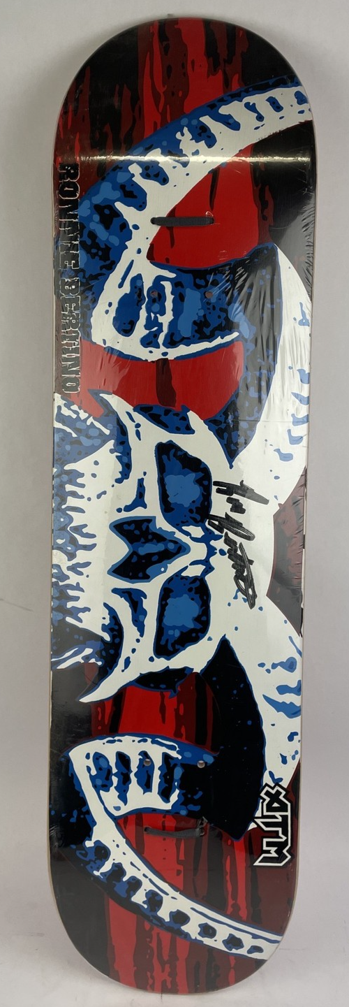 ATM Skateboards Skateboards Deck Ronnie Bertino DANZIG SKULL Signed Autographed
