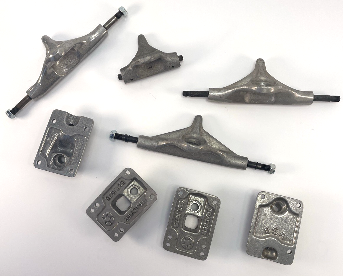 Vintage Tracker Trucks Skateboard Truck Parts Dart RTS RTX Base Plates Hangers *