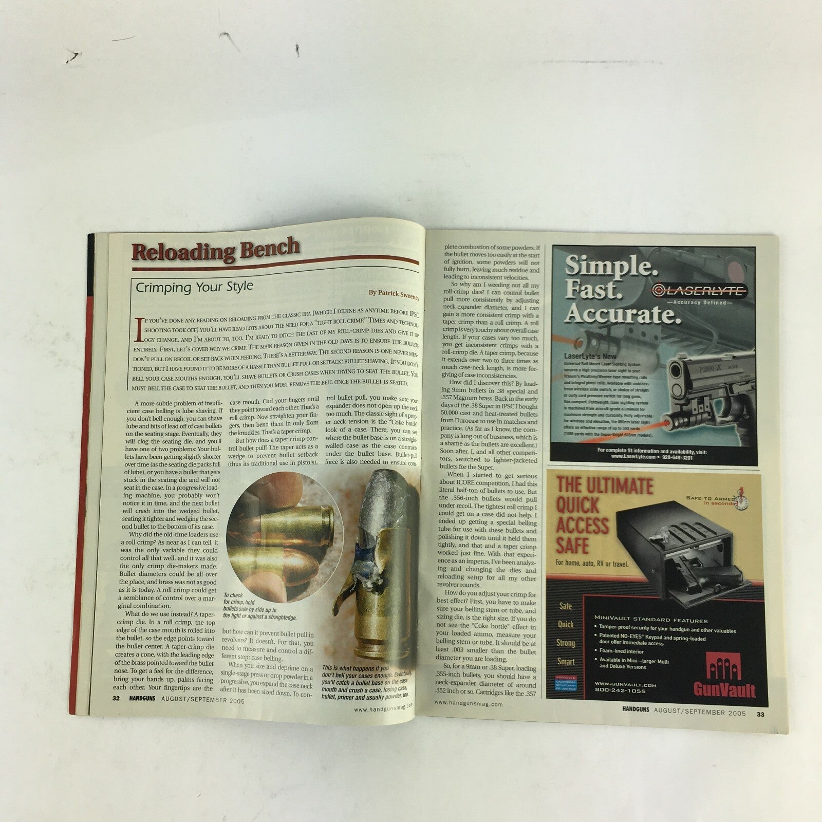 September 2005 Guns & Ammo Handguns Magazine Springfield's Black Beauty 1911