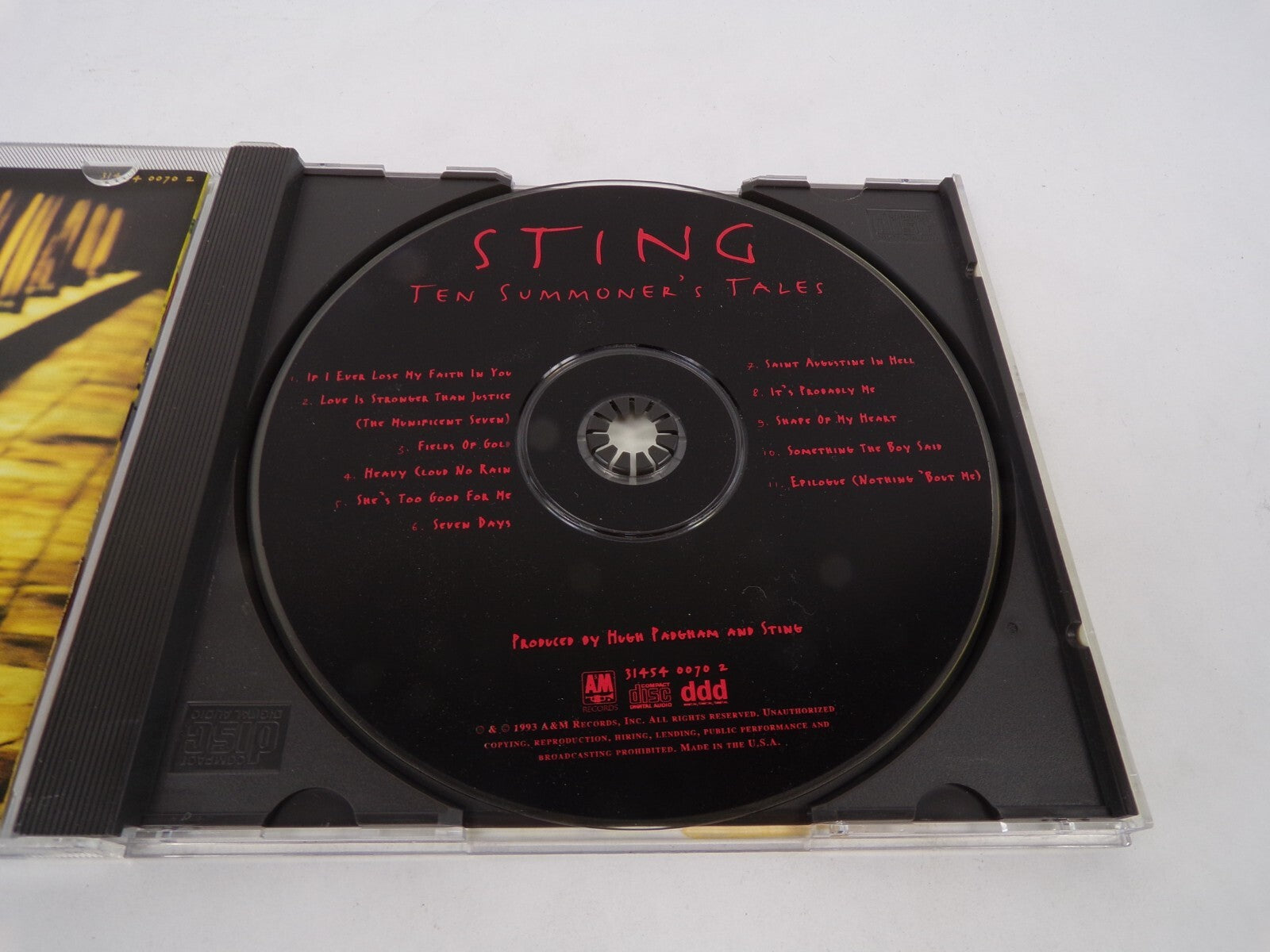 Sting Ten Summoners Tales Love Is Stronger Than Justice She's Too Good CD#63