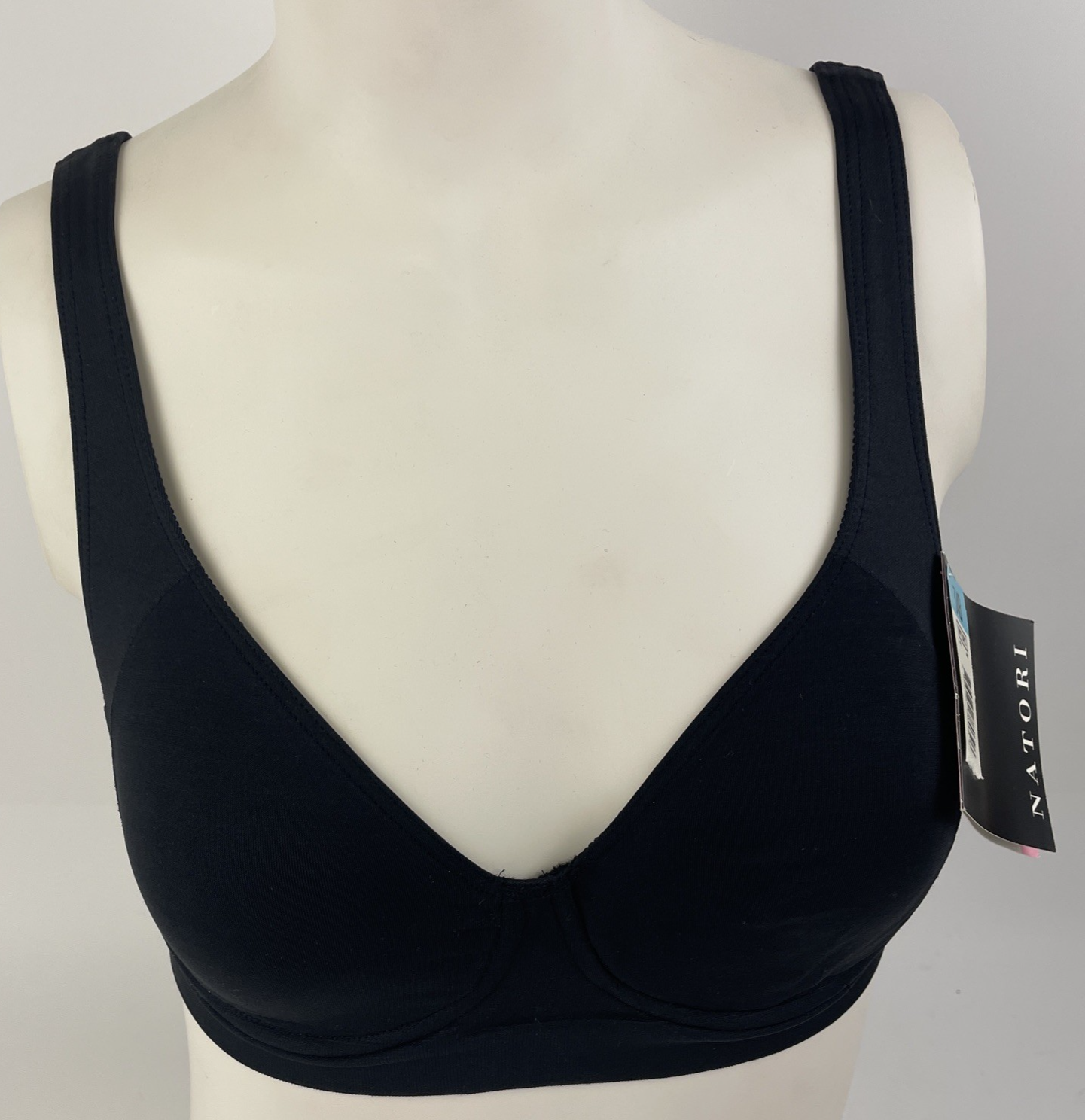 2 x New NATORI Body Double 34469 Black Underwire Brassiere Bra Sz 34B - 34 B