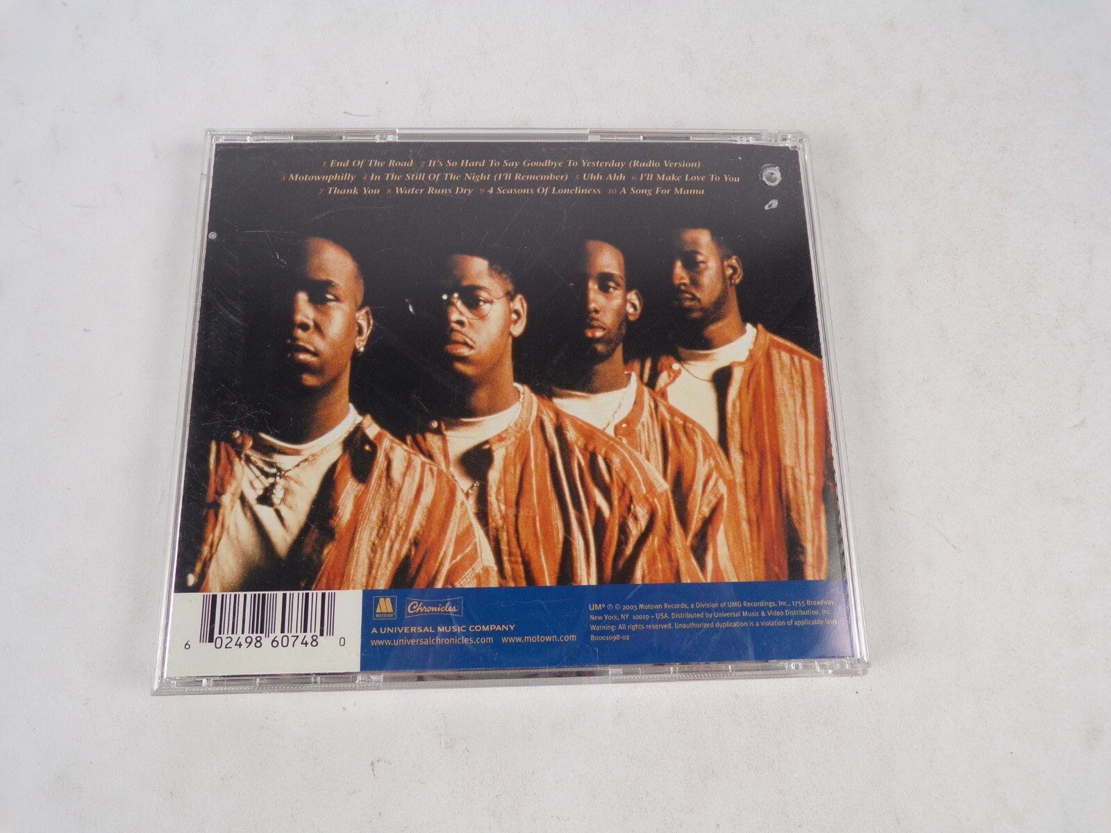 The Best Of Boyz II Men The Millennium Collection End Of The Road It's So CD#15