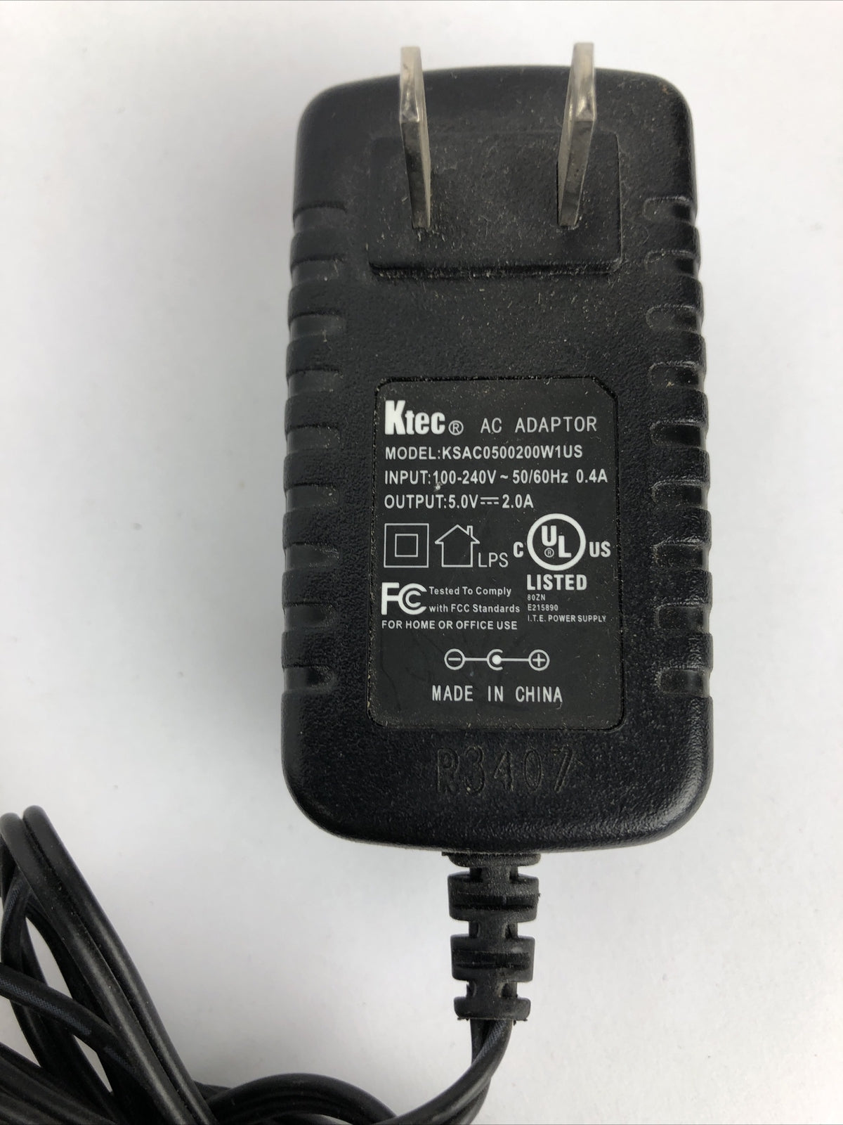OEM Genuine Ktec KSAFD0700200W1US AC/DC Power Supply Wall Adapter 7V 2A 14W  A56