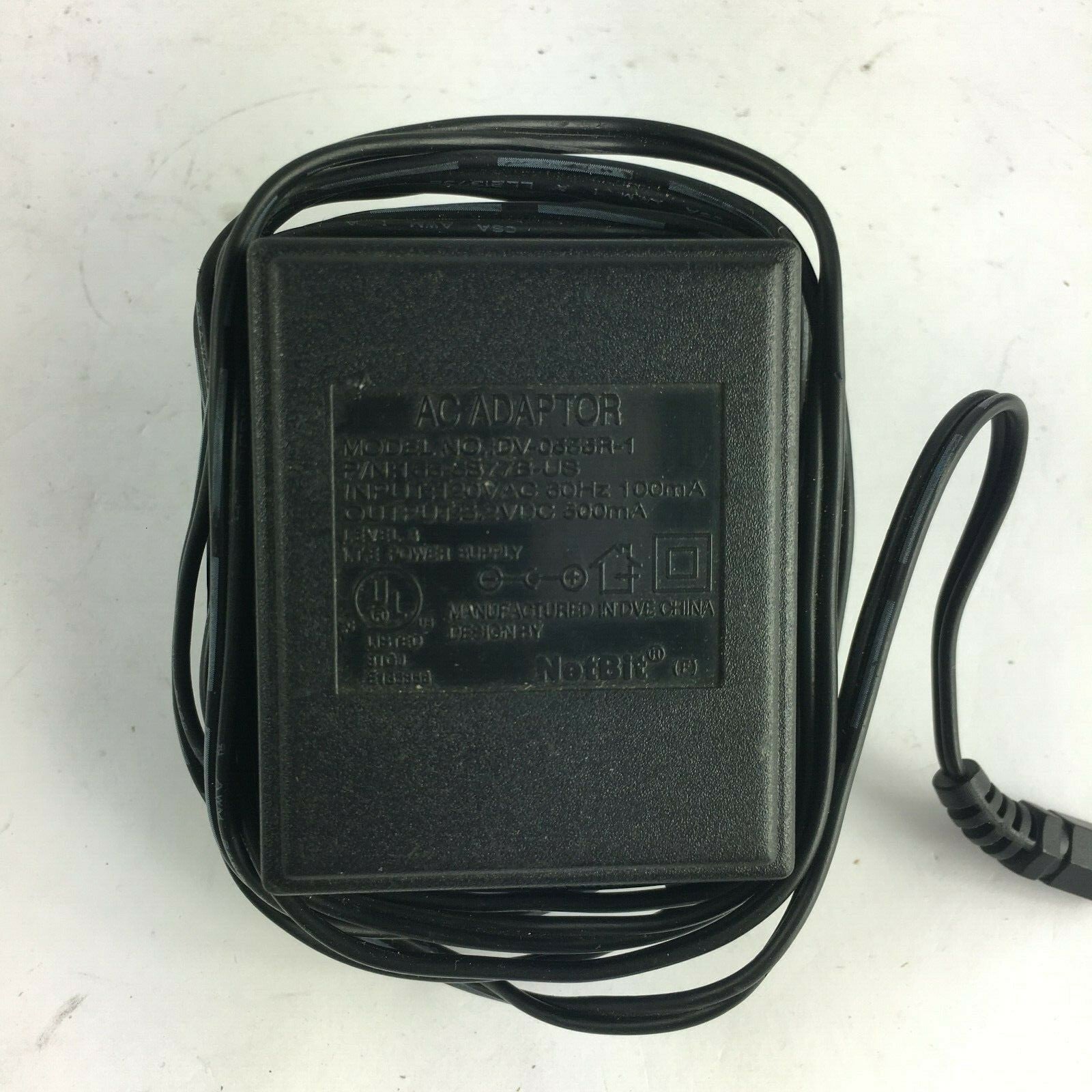 Genuine NetBit DV-0555R-1 Output 5.2V 500mA Power Supply Adapter A6