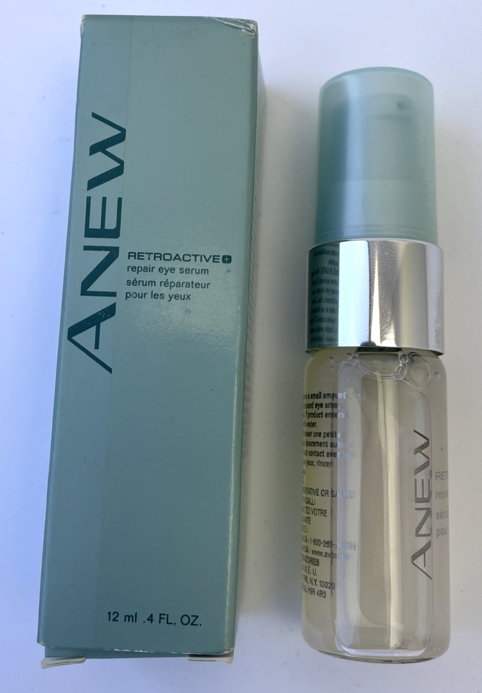 Avon Anew Retroactive Repair Eye Serum .4oz Age defying Puffiness Under eye