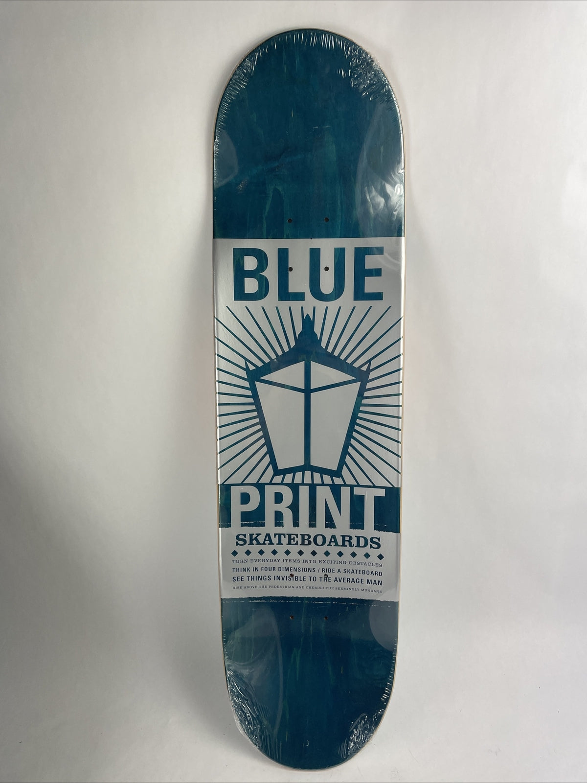 Blueprint Spray Heart Orange Blue rare 8.5-inch hard rock maple skateboard deck.