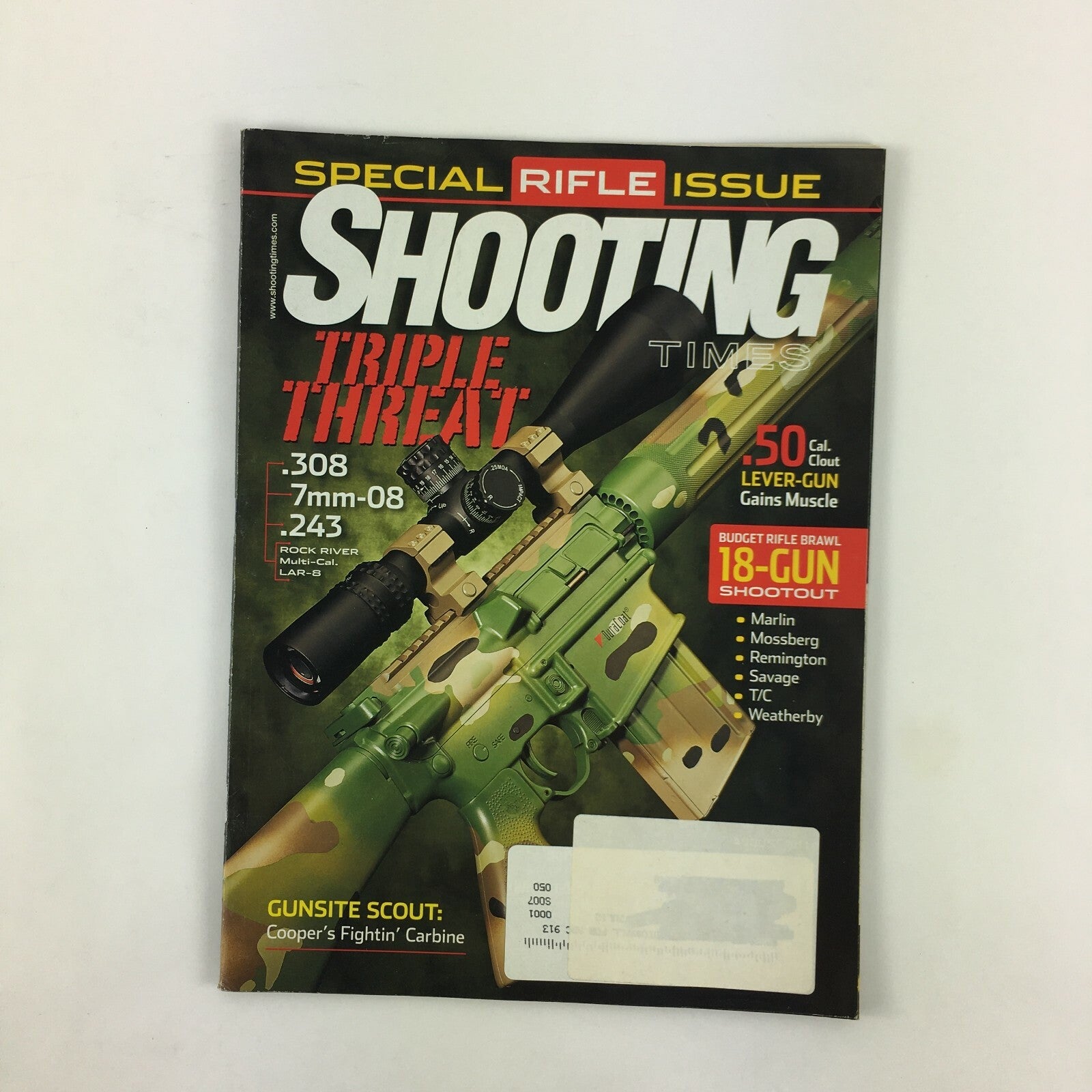 Shooting Times Magazine Special Rifle Issue Triple Threat .50 Cal. Clout .308