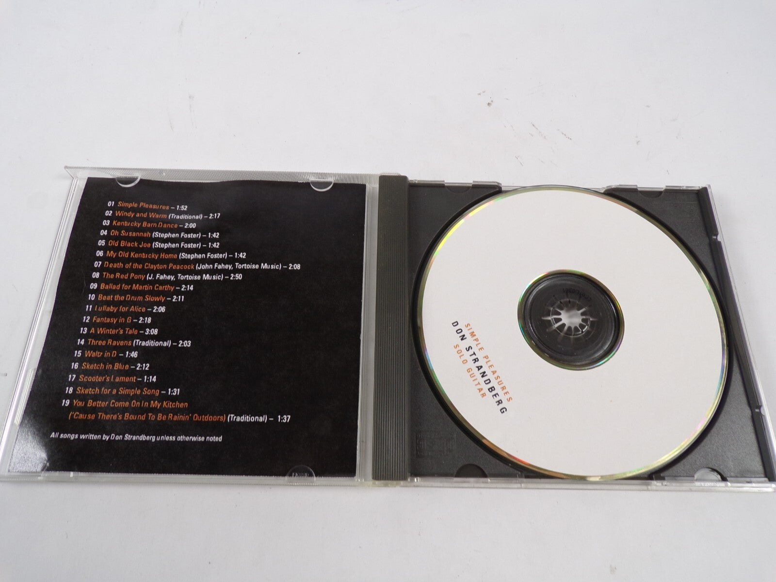Simple Pleasures Don Strandberg Solo Guitar  My Old Kentucky Home CD#61