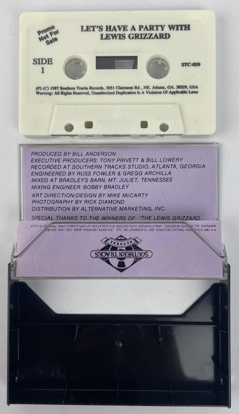 1987 Comedy Cassette LEWIS GRIZZARD " Lets Have A Party With Lewis Grizzard "