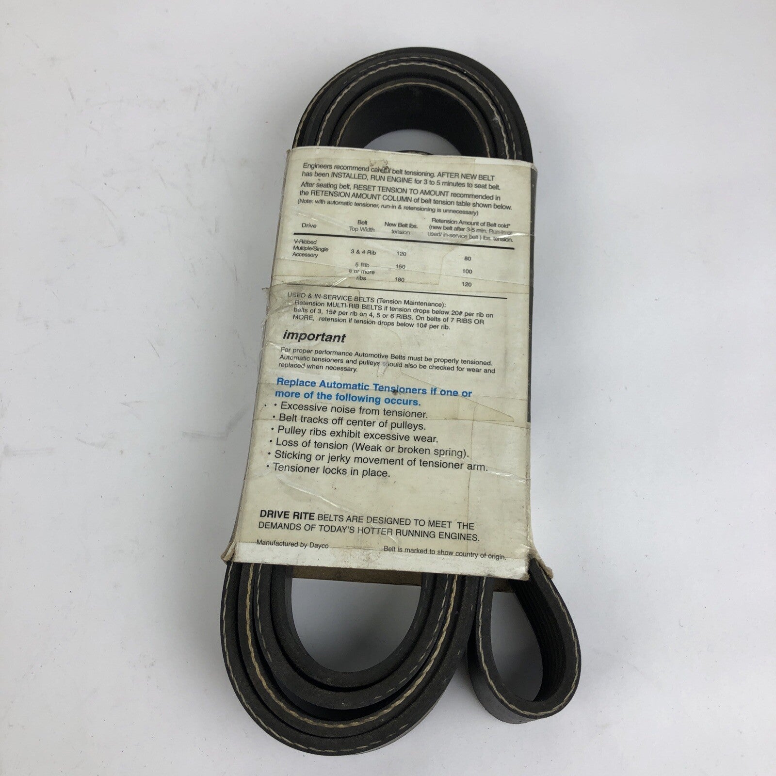 Drive Rite 5070950DR serpentine belt 7PK2415 for 2001-2006 Mitsubishi Montero