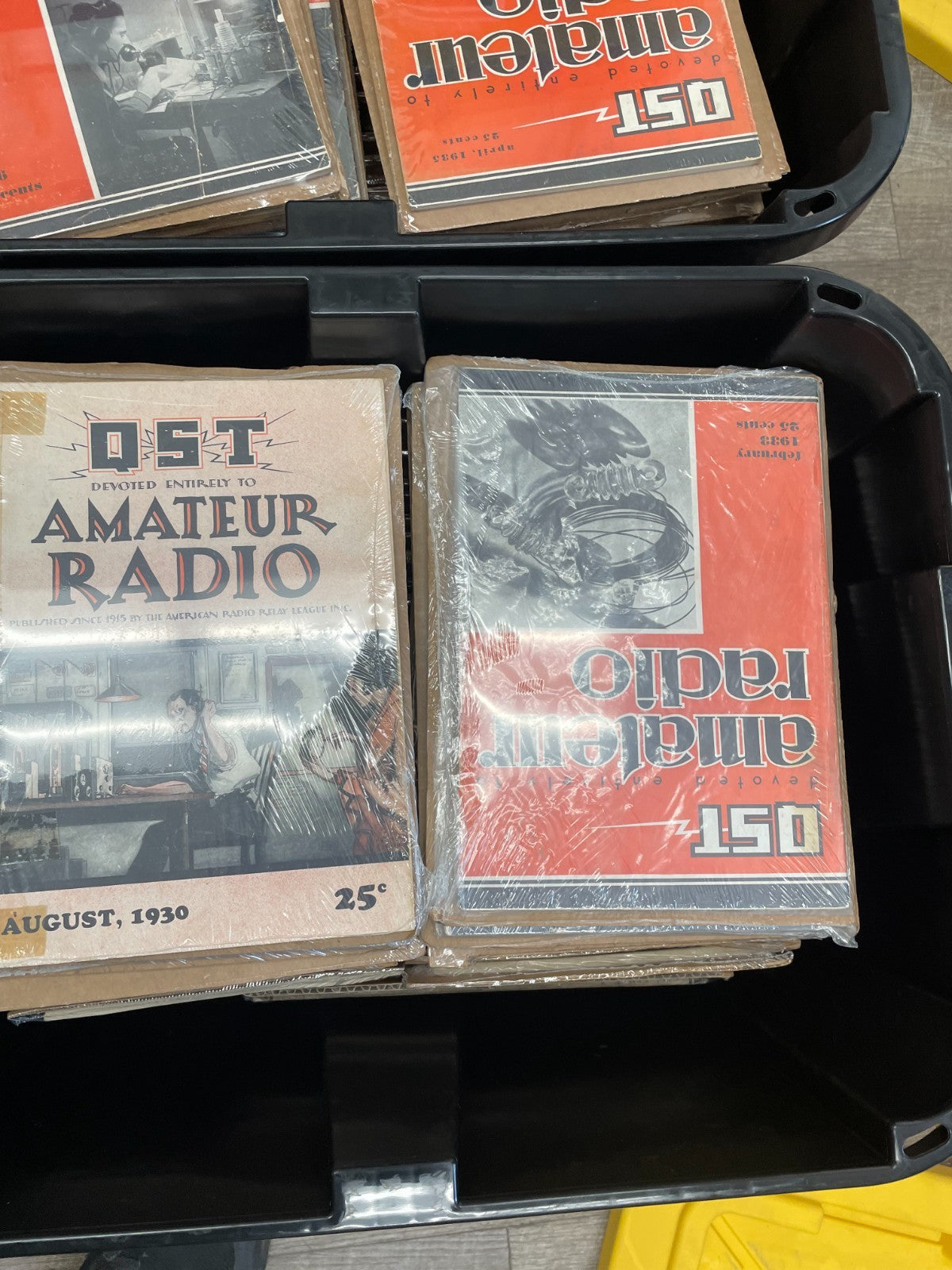 Lot of 122 Vintage QST Amateur Radio Magazines 1920s-1930s Ham Radio Collection