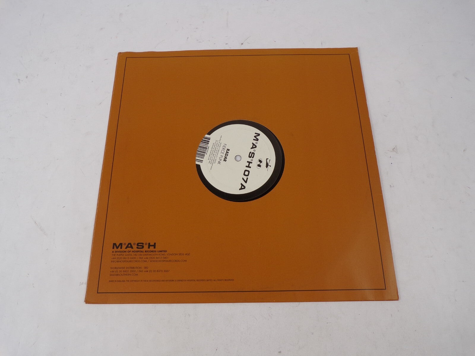 Mash Radar King TUT Fierce Funk Vinyl Record