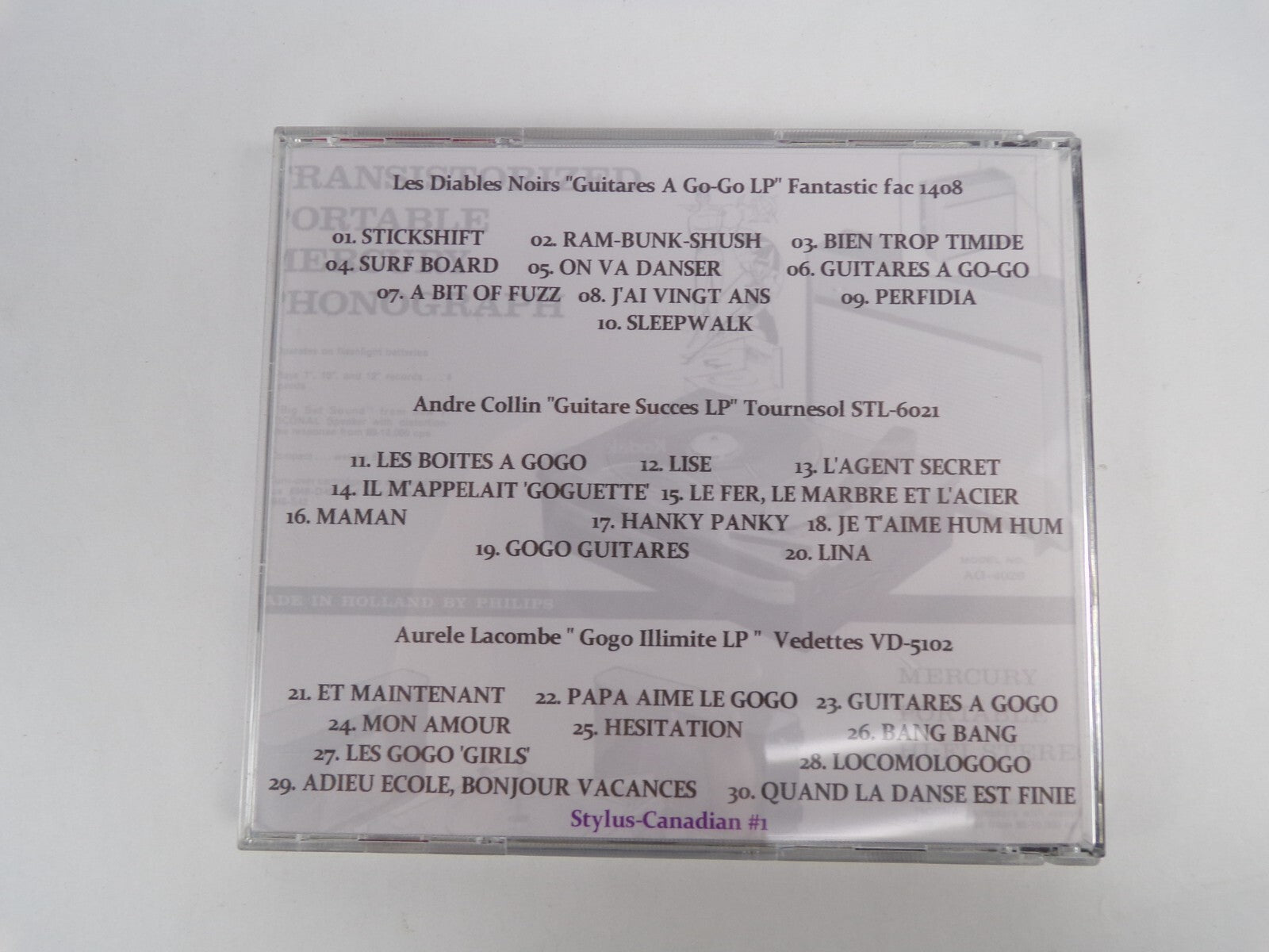 French Canadian 60's Guitars Diables Noirs,Andre Collin,A Urele Lacombe CD #14