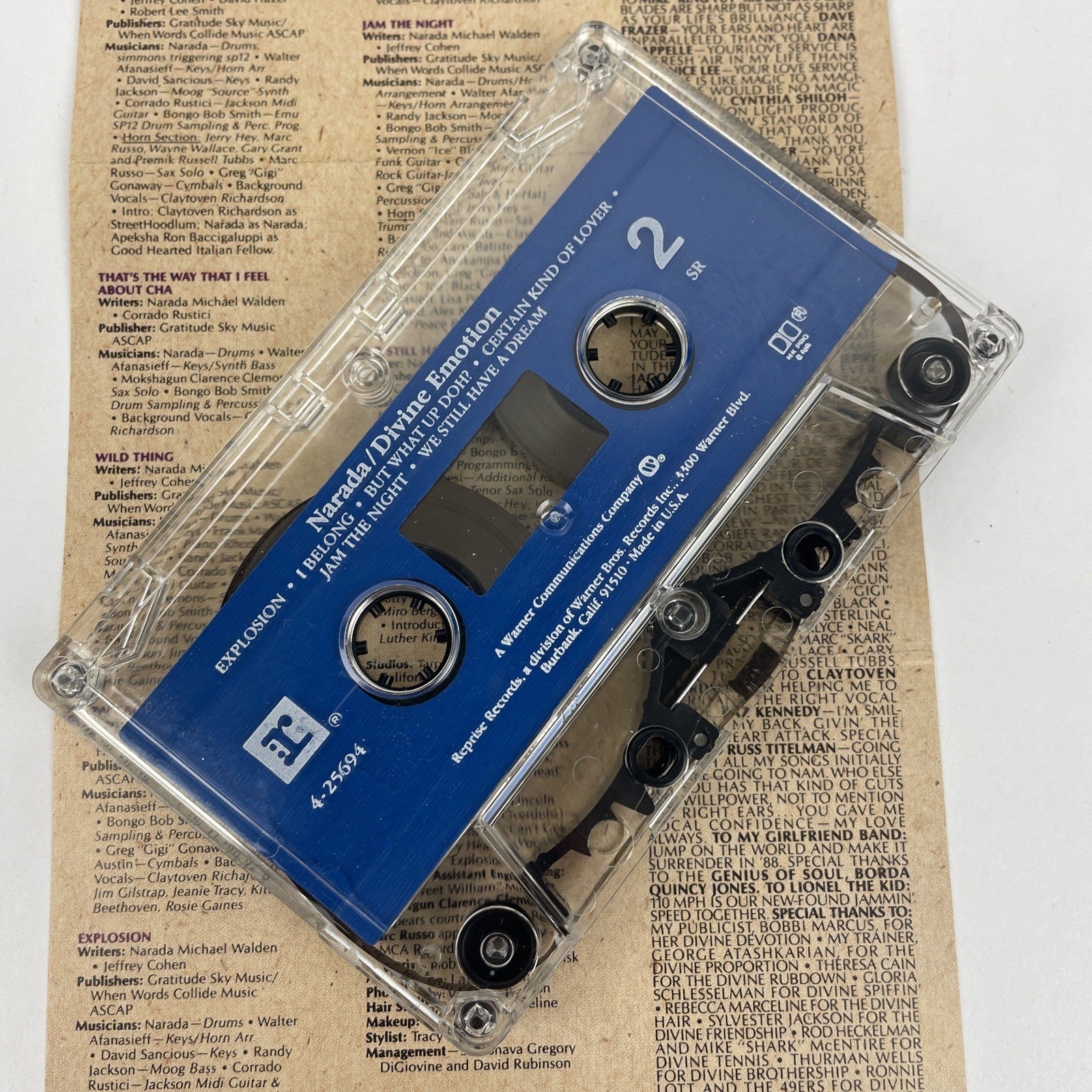 Narada " Devine Emotion " Audio Cassette Tape 1988 REPRISE Records - VGC