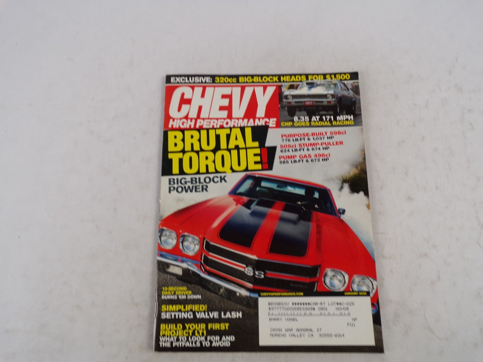January 2008 Chevy High Performance Brutal Torque! Big Block Power 8.35 AT 171