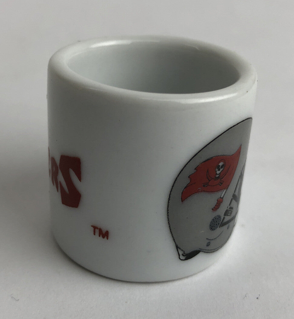 Vintage NFL Mini Coffee Cup Mug TAMPA BAY BUCCANEERS 1.25" Collectible Miniature