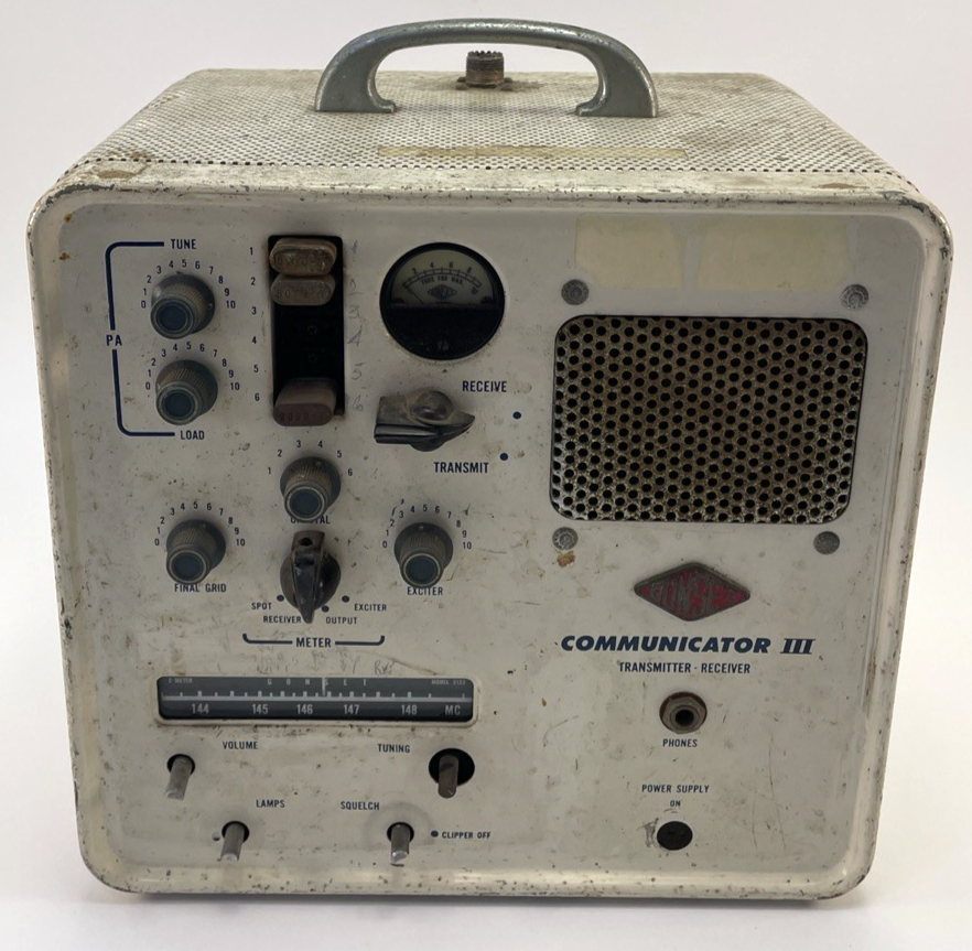 Gonset Communicator III Transmitter Receiver Ham Radio - For Parts or repair