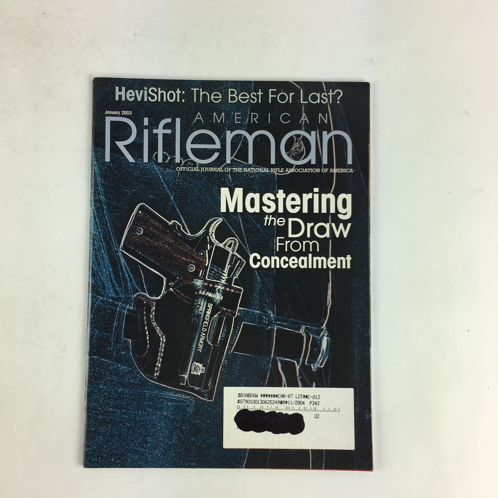 January 2003 American Rifleman Magazine Mastering the Draw From Concealment