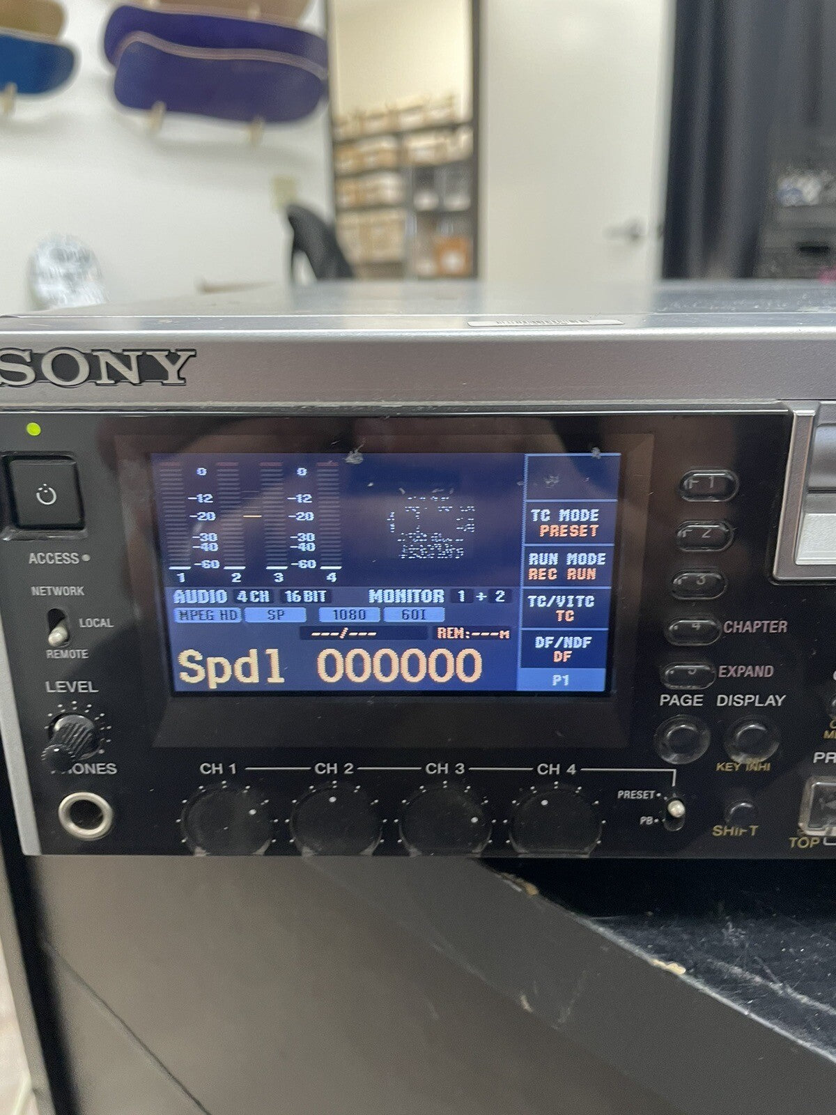 SONY PDW-F30 XDCAM HD PROFESSIONAL DISC PLAYER RECORDER WORKS GREAT