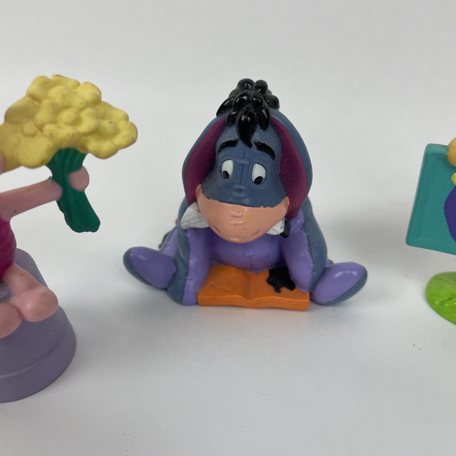 Winnie The Pooh Mini Small Figures Piglet, Tigger, Eeyore Lot Of 4 Topper