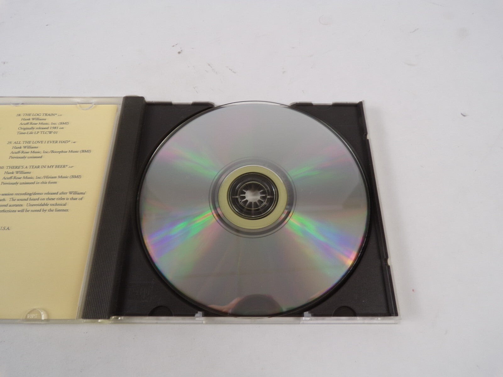Hank Williams The Original Singles Collection Compact Disc Three You Win CD#39