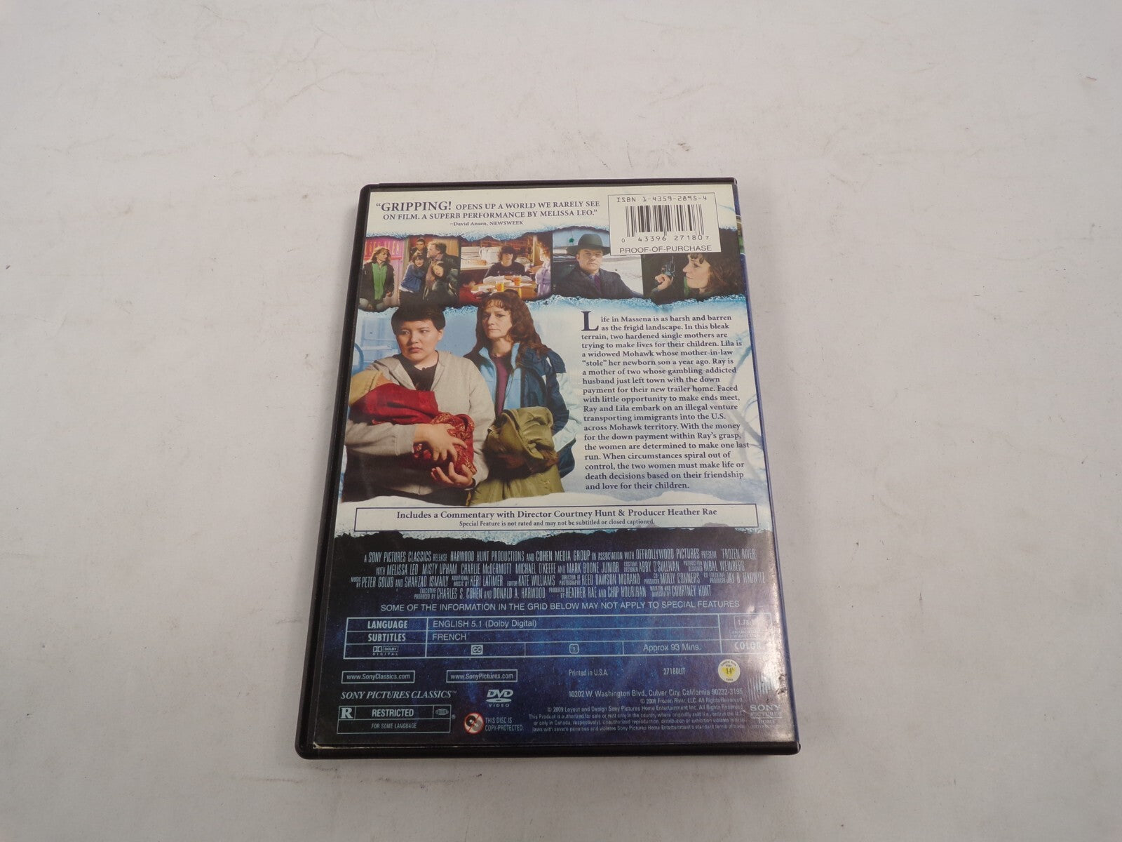 Frozen River Desperation Knows No Borders Gripping Friendship Love DVD Movies