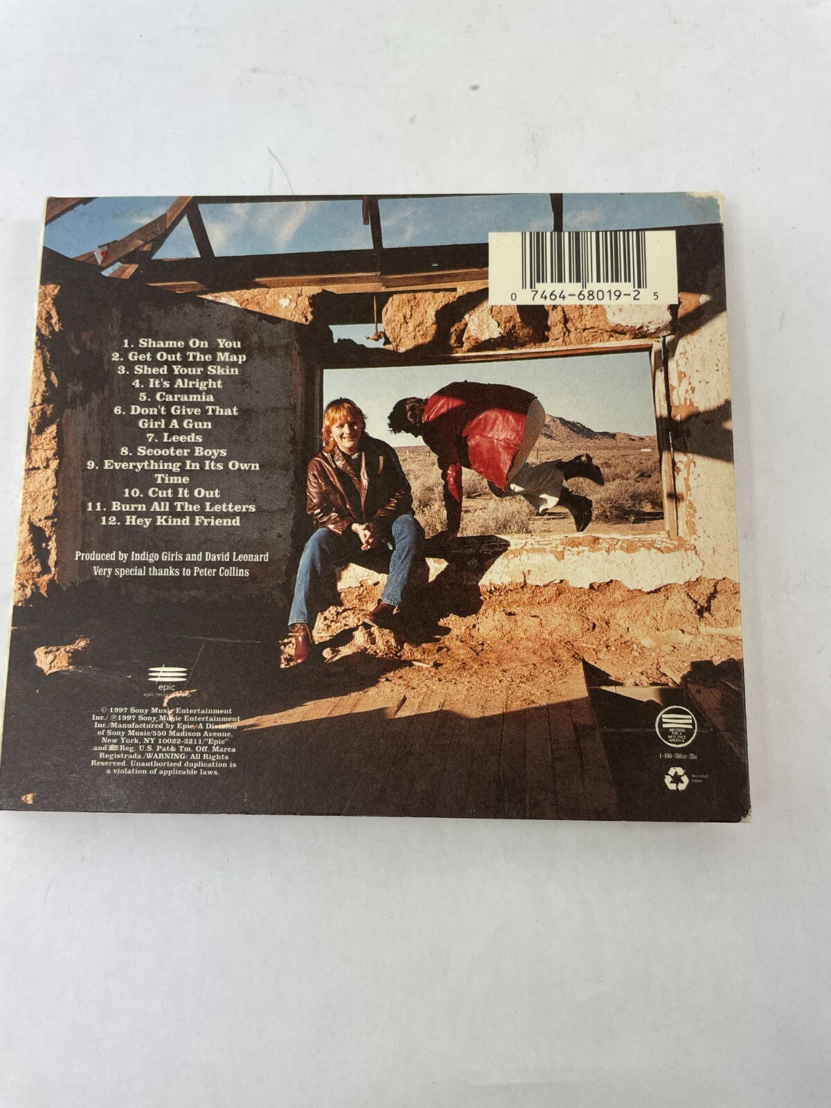 Indigo Girls Shaming Of The Sun Shame On You Get Out The Map Shed Your SkinCD#73