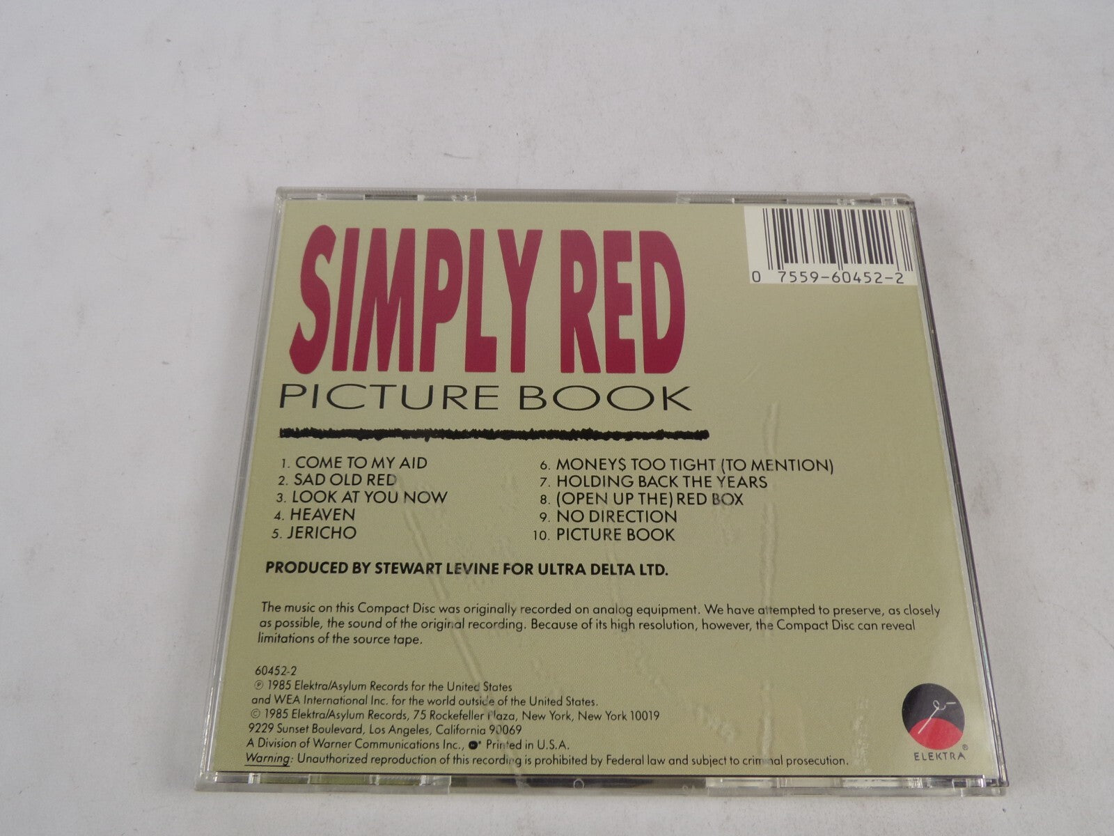 Simply Red Picture Book Come To My Aid Sad Old Red Look At You Now Heaven CD#53