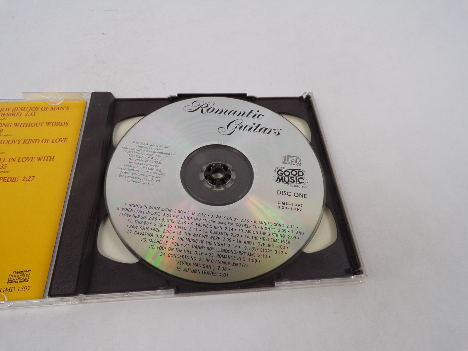 Romantic Guitars Nights In Whites Satin If Walk On By Annie's Song When I CD#70