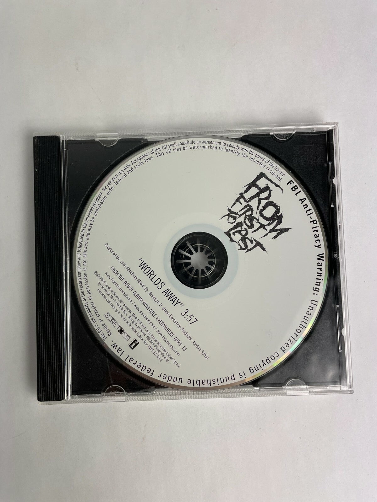 From First To Last Worlds Away Brendan O Brien Disc Q12